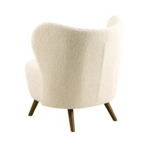 AC Design Furniture Stools And Chairs>Crosby Armchair wood/textile, cream – AC Design