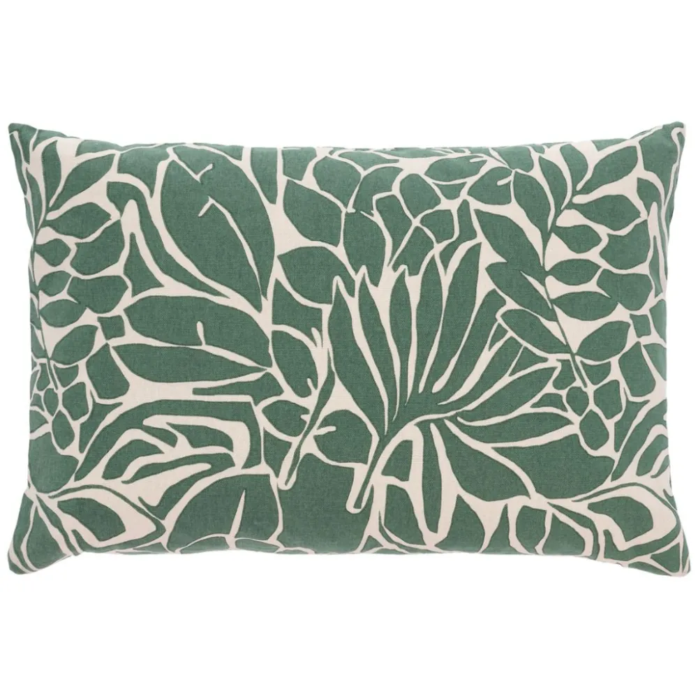 cushion_abstract_leaves___0.webp Södahl Textiles | Bedroom>Cushion Abstract Leaves 60 x 40 cm, Green –