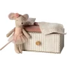 Kids Maileg Doll Accessories>Dance mouse in daybed, Little sister –