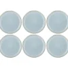 Bitz Kitchen>Dinner plates Ø21 cm – 6 pieces – Grey / Blue –