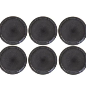 Bitz Kitchen>Dinner plates Ø27 cm, 6 pieces Grey Black –