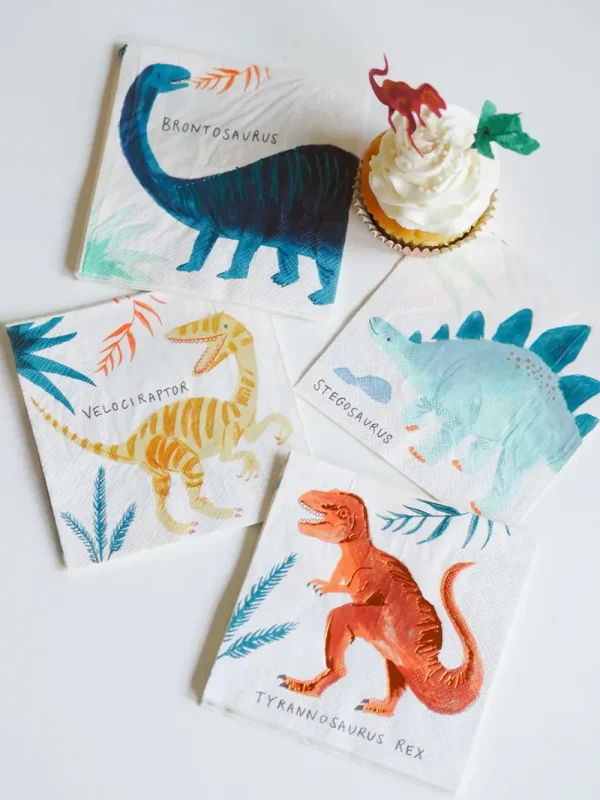 Kids Meri Meri Birthday / Party>Dinosaur Kingdom Small Napkins (x 16) –