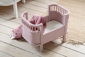 Kids Sebra Interior Doll Accessories | Christmas Toys>Doll’s Bed + mattress, Blossom Pink – Sebra