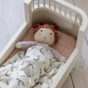Kids Sebra Interior Wooden Toys | Doll Accessories>Doll’s Bed and mattress, White – Sebra