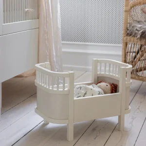 Kids Sebra Interior Wooden Toys | Doll Accessories>Doll’s Bed and mattress, White – Sebra