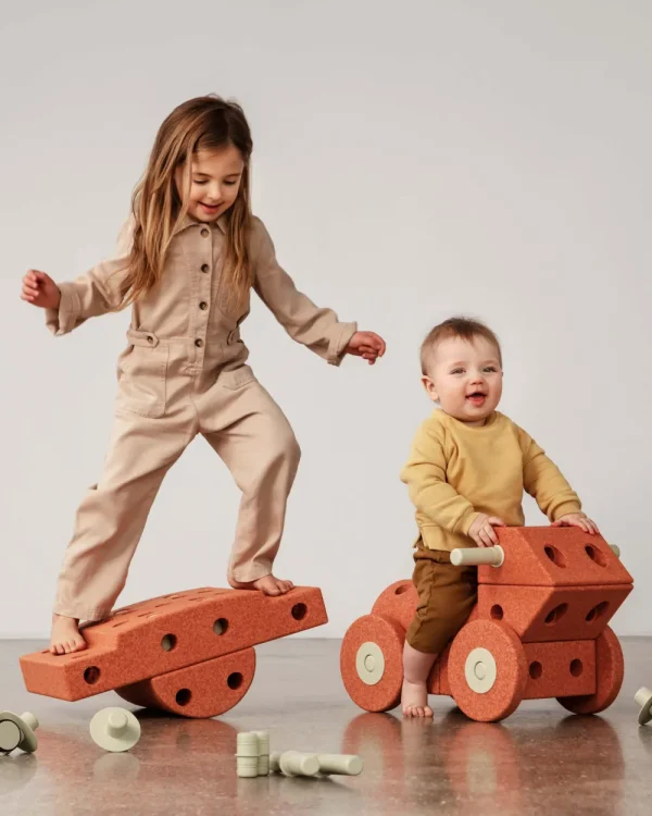 Kids Modu Games And Puzzles | Balance Toys>Dreamer Set Burnt Orange / Dusty Green –