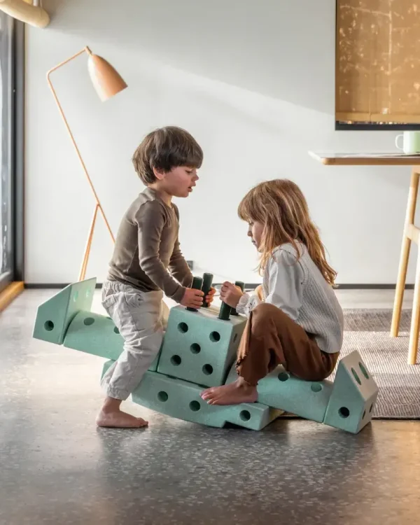 Kids Modu Games And Puzzles | Balance Toys>Dreamer Set Ocean Mint / Forest Green –
