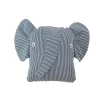 Kids OYOY Mini Cushions & Nursing Pillows>Erik Elephant Denim Cushion, Blue –