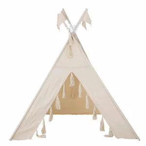 Kids Bloomingville Mini Outdoor Toys | Christmas Toys>Fardin Children´s Tipi, Nature, Cotton – Bloomingville