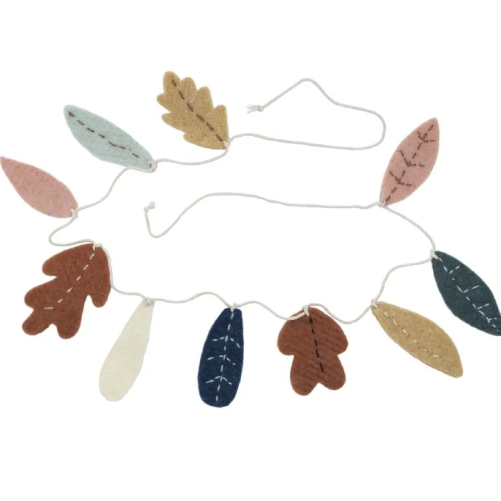 felted_garland_leaves__se_0.webp Kids Sebra Interior Garlands | Birthday / Party>Felted garland, leaves – Sebra