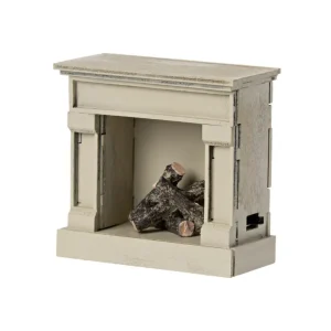 Kids Maileg Doll Accessories>Fireplace, Mouse Off white –