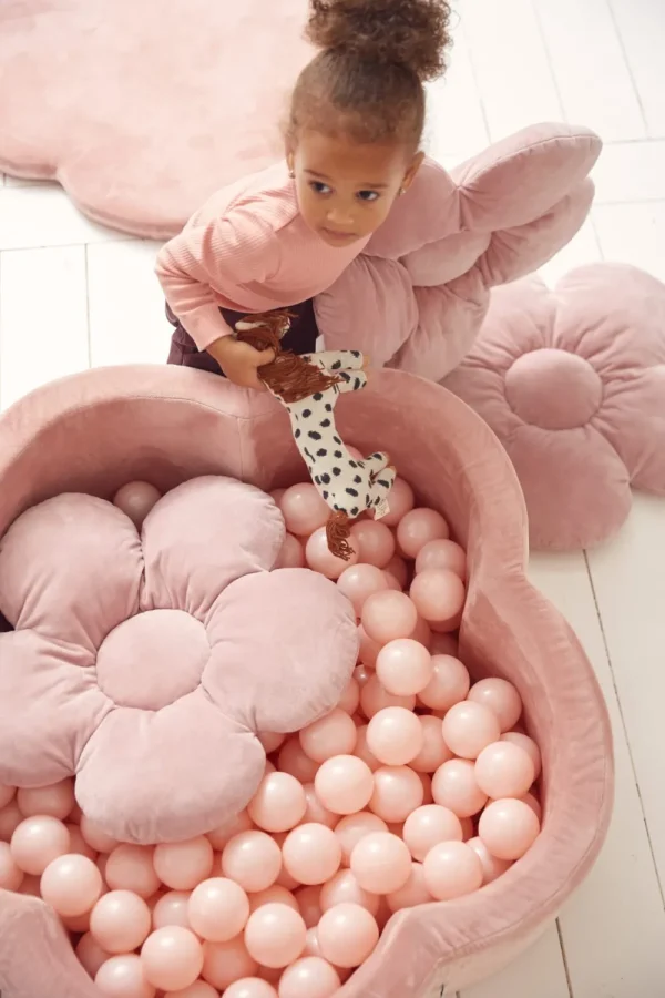 Kids Kidkii Ball Pits>Flower Ball Pit candy pink – inkl. 200 white balls –
