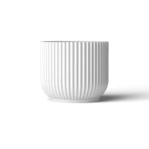 Lyngby Porcelain Ceramics And Vases>Flowerpot Large, White – Lyngby