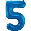 Kids Nordichaus Birthday / Party>Foil Balloon 5 Blue – 86 cm