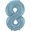 Kids Nordichaus Birthday / Party>Foil Balloon 8 Pastel Blue Metallic Matt – 86 cm