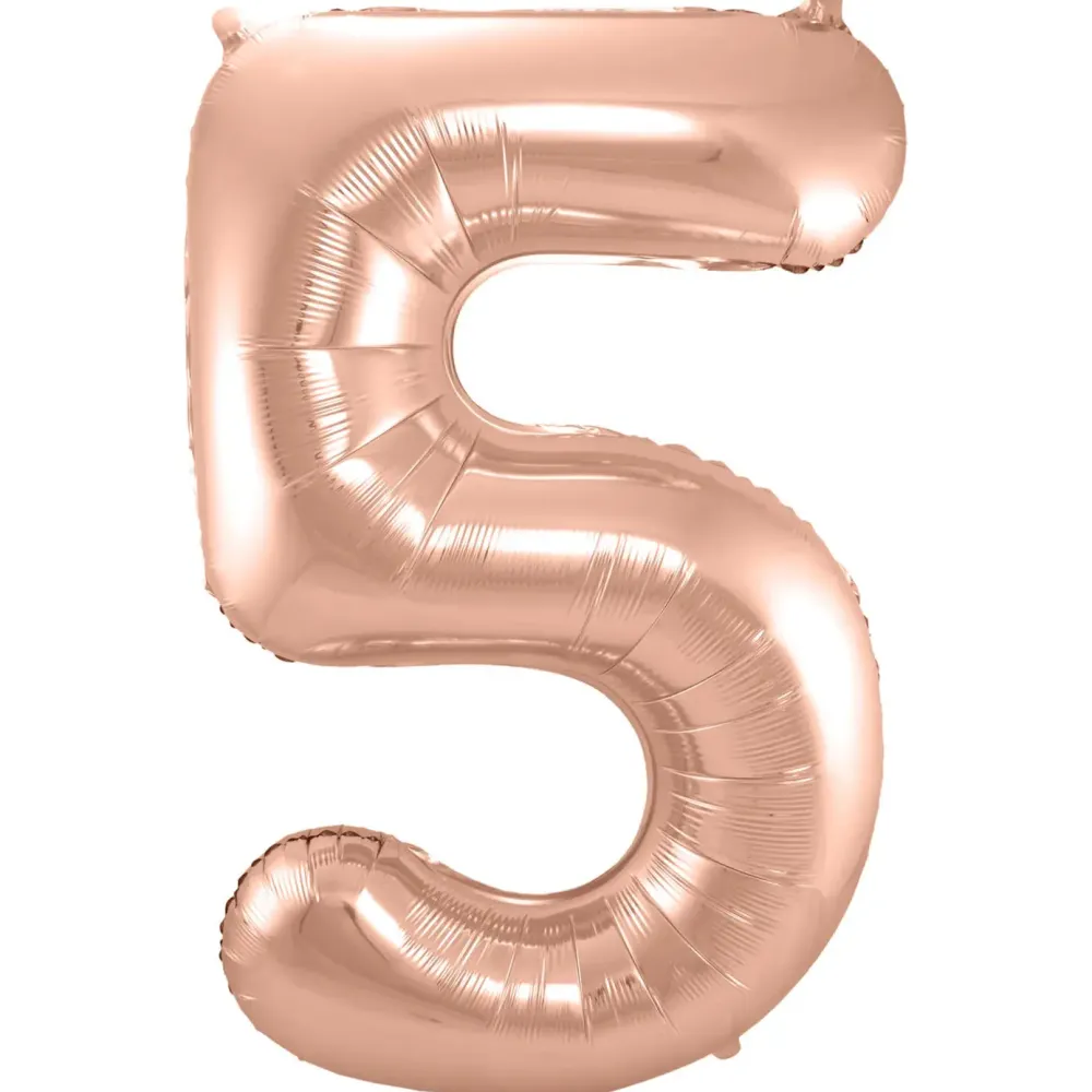 foil_balloon__rose_gold___0-1.webp Kids Nordichaus Birthday / Party>Foil Balloon 5 Rose Gold – 86 cm
