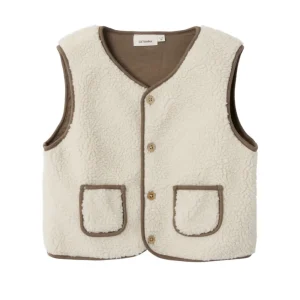 Kids/BOY Lil' Atelier Boy 2-8Y | Baby Girl>Gilet Vest Teddy Creme – Lil’ Atelier