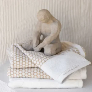 Mette Ditmer Wellness & Beauty | Textiles>Grid Bath Towel Sand –