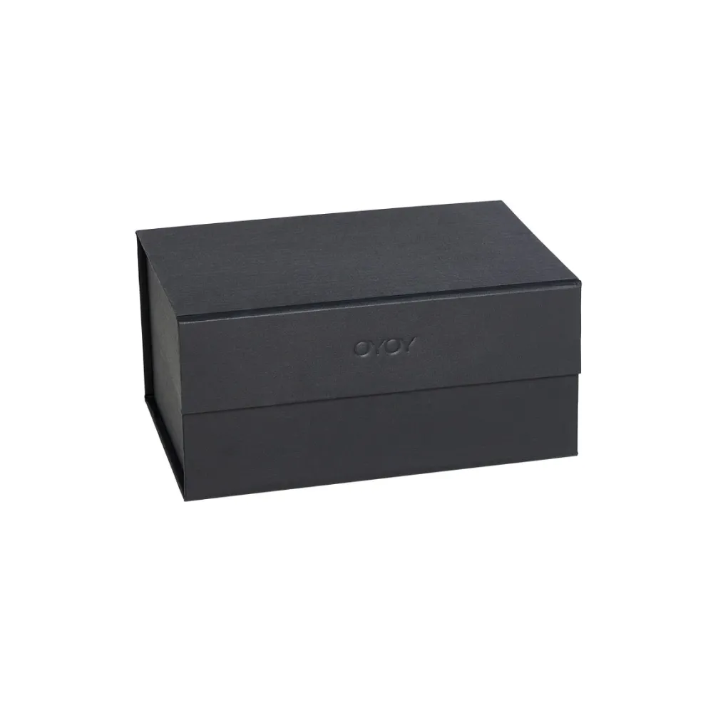 hako_storage_box_black_a__0.webp Kids OYOY Storage | Storage>Hako Storage Box Black, A5 –