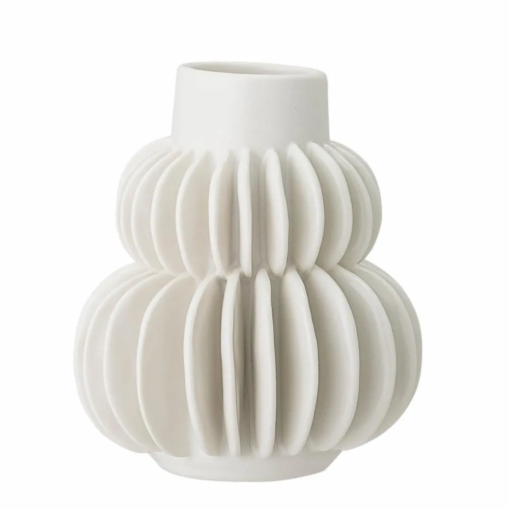 halfdan_vase_white_stonew_0.webp Bloomingville Easter Decorations | Ceramics And Vases>Halfdan Vase, White, Stoneware –