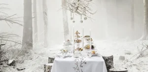 Kähler Design Christmas Decorations | Textiles>Hammershøi Christmas Tablecloth, 150 x 350 – Kähler