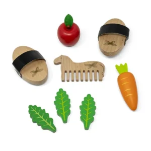 Kids By Astrup Wooden Toys | Play Food>Hobby Horse Care set, 8 Parts –