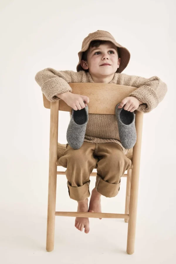 Kids/BOY Bisgaard Girl 2-8Y | Boy 2-8Y>Home Shoe Sailor Wool, Grey –