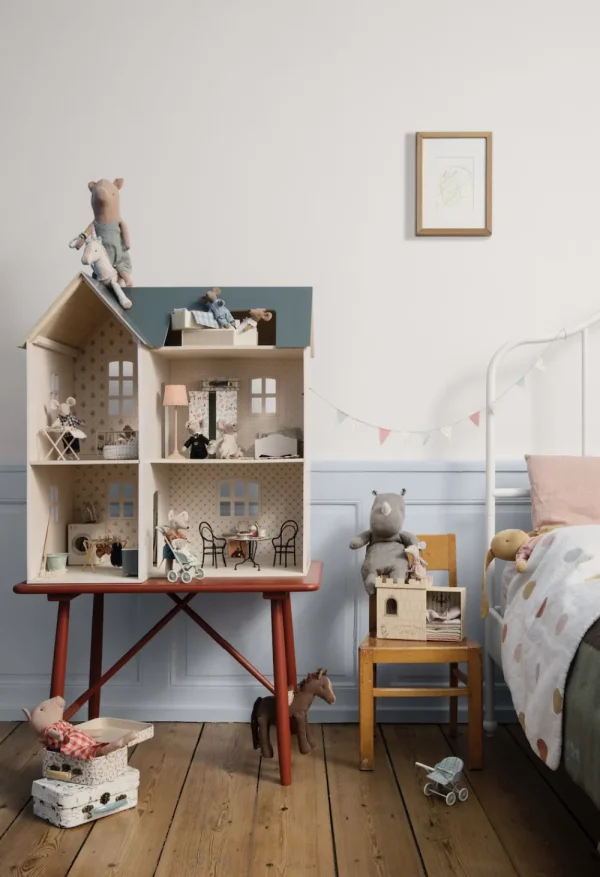 Kids Maileg Wooden Toys | Doll Accessories>House of miniature – Dollhouse –