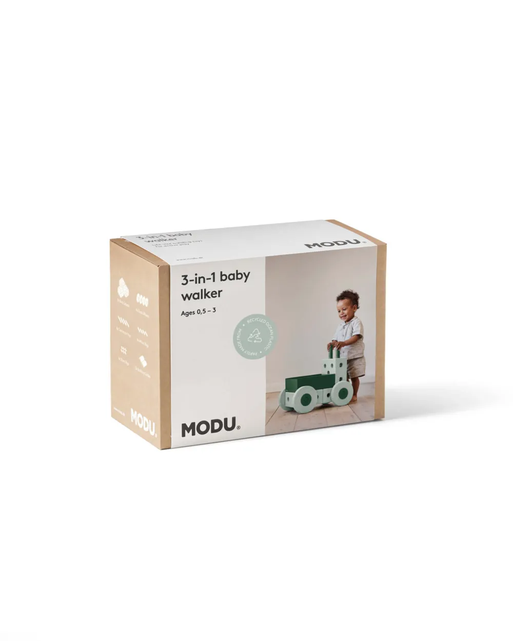 in_baby_walker_ocean_mint_2.webp Kids Modu Balance Toys | Baby Toys>3-in-1 Baby Walker, Ocean Mint / Forest Green –