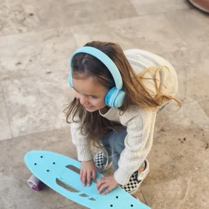 Kids Lalarma Copenhagen Music Instruments | Christmas Toys>Kids Wireless Headphones, Blue Pastel – Lalarma