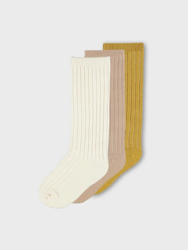 Kids Lil' Atelier Girl 2-8Y | Baby Girl>Knee Socks Rib 3-Pack – Lil’ Atelier