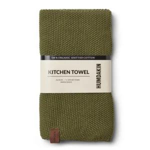 Humdakin Textiles | Kitchen>Knitted Kitchen Towel Evergreen –