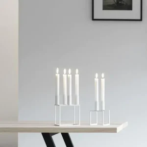 By Lassen Easter Decorations | Design Figures>Kubus 4 Candleholder, White –