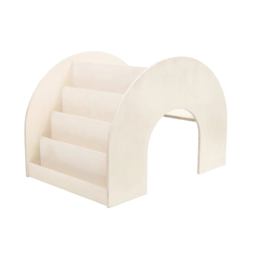 kumpu_montessori_bookshel_0.webp Kids Fitwood of Scandinavia Wooden Toys | Christmas Toys>Kumpu Montessori Bookshelf Birch – Fitwood