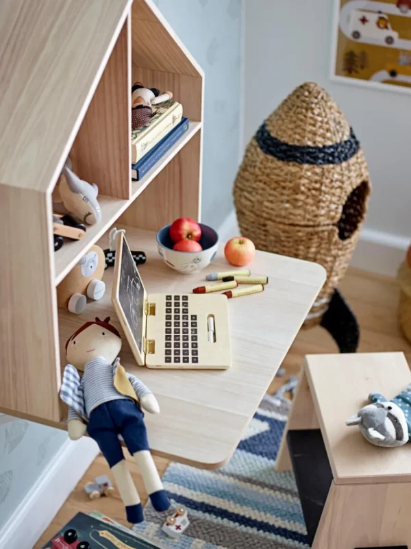 Kids Bloomingville Mini Wooden Toys | Doll Accessories>Lai Shelf, Wooden House Paulownia – Bloomingville