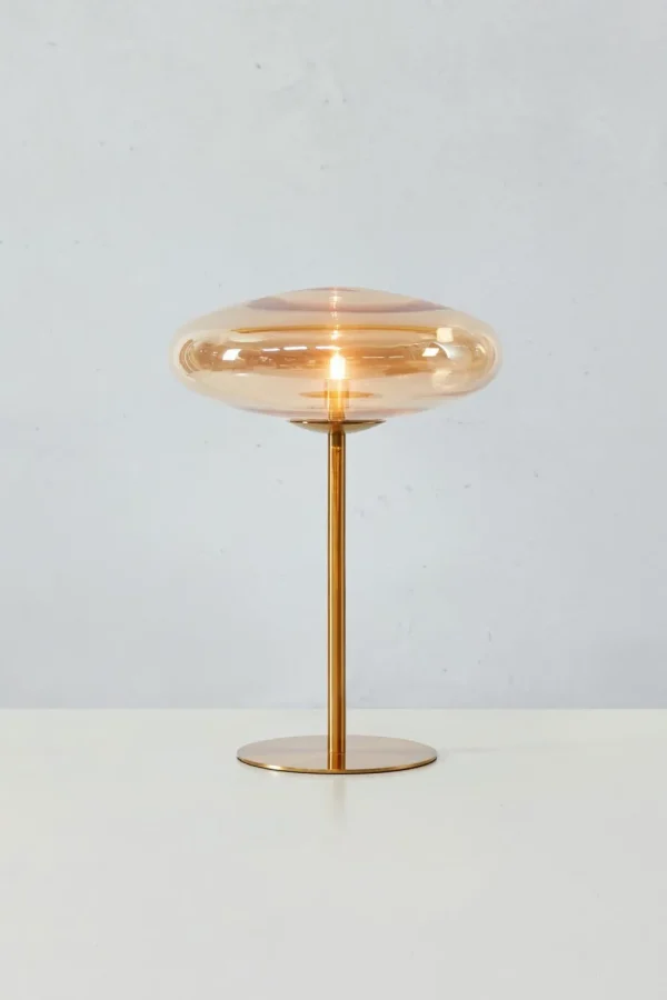 Markslöjd Lamps & Lighting>Locus Table Lamp Amber / Brass –
