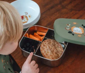 Kids Kikadu Dinnertime>Lunch Box Lion, Olive –