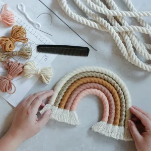 Kids Kit Company Creativity | Lifestyle>Macrame Rainbow DIY Rose –