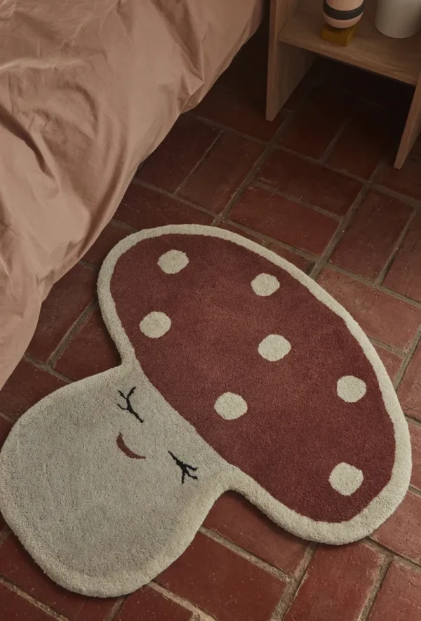 Kids OYOY Mini Rugs And Playmats>Malle Mushroom Rug –