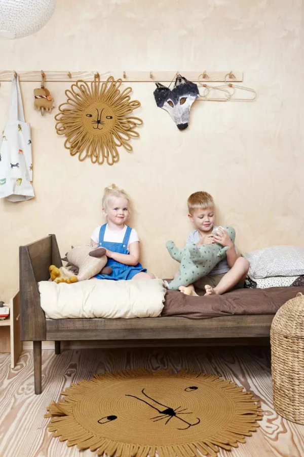 Kids OYOY Mini Wall Rugs>Mara Lion Wall hanger – OYOY