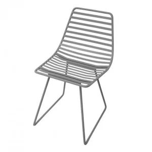 Kids Sebra Interior Kids Furniture>Me-Sit metal chair, large, classic grey – Sebra