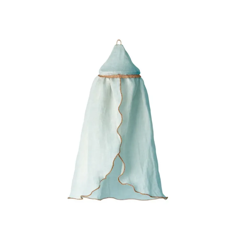 miniature_bed_canopy_mint_0.webp Kids Maileg Doll Accessories>Miniature bed canopy, Mint –