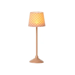 Kids Maileg Doll Accessories>Miniature floor lamp, Dark powder –
