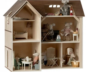Kids Maileg Wooden Toys | Doll Accessories>Mouse hole Farmhouse –