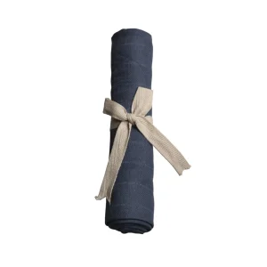 Kids FILIBABBA Muslin Cloths & Swaddles | Changing Pad>Muslin Cloths dark blue GOTS –