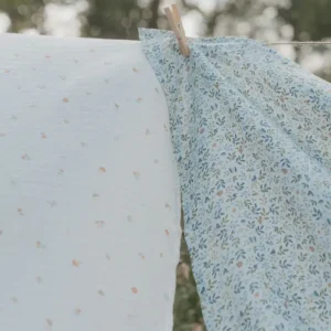 Kids Little Dutch Muslin Cloths & Swaddles>Muslin Cloths Forest Adventure & Denim Blue –