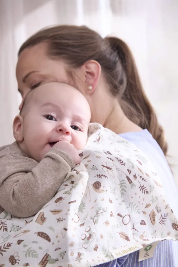 Kids FILIBABBA Cushions & Nursing Pillows | Dinnertime>Muslin Diaper GOTS, Little Wonders –