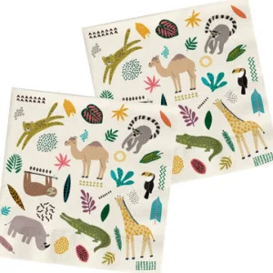 Kids Nordichaus Birthday / Party>Napkins Zoo Party 33x33cm – 20 pieces