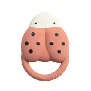 Kids Sebra Interior Baby Toys | Pacifiers And Boxes>Natural Rubber Teething Ring, Luca the ladybug – Sebra