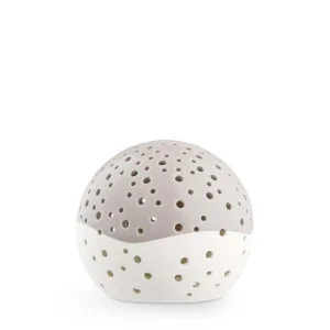 Kähler Design Christmas Decorations | Ceramics And Vases>Nobili Tealight holder Ø12 cm, warm grey – Kähler